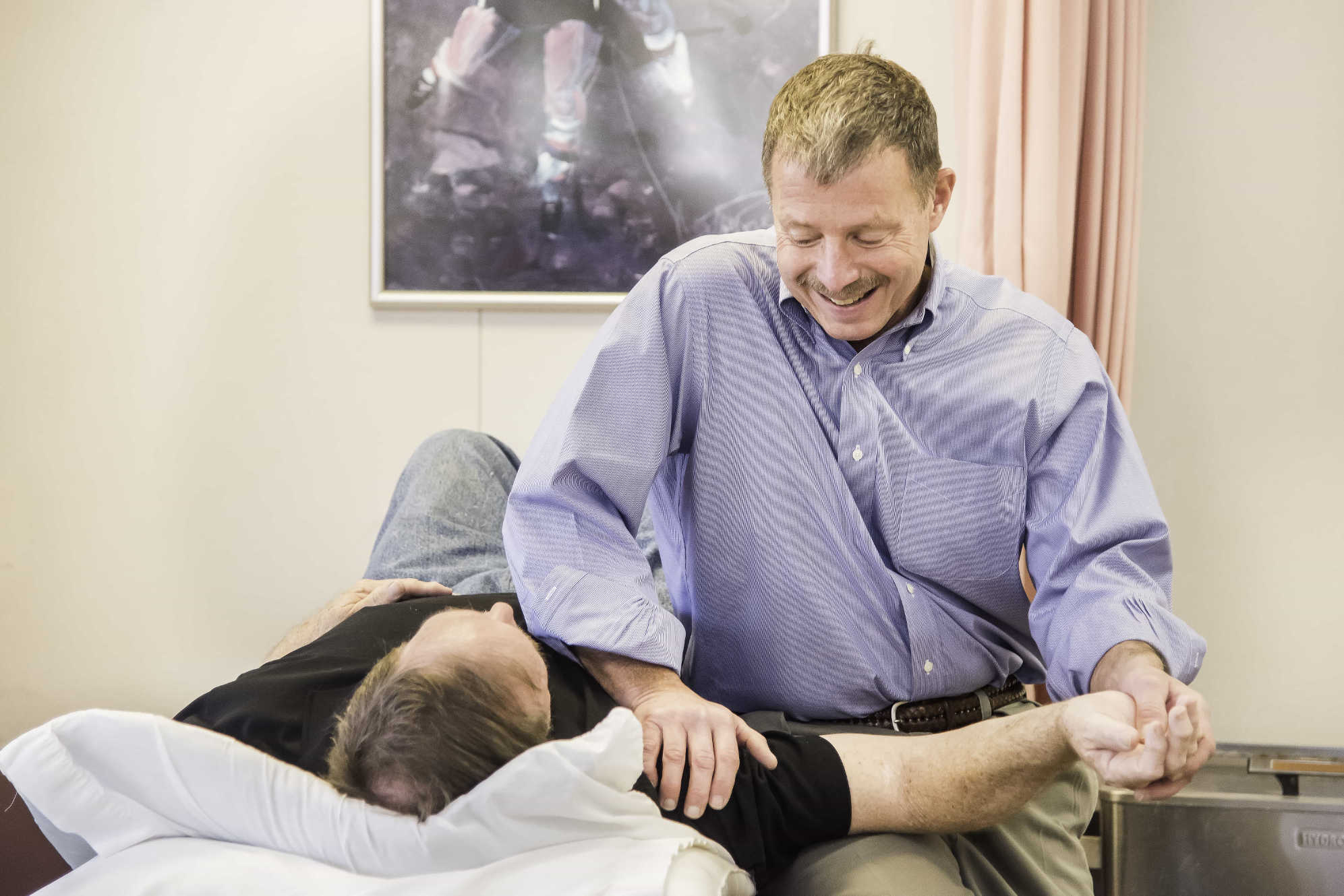 Richard Stoneking providing one-on-one physical therapy